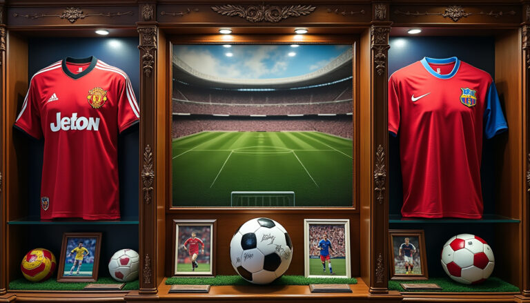 découvrez l'univers captivant des objets de collection dédiés au football, où passion et histoire se rencontrent. explorez des trésors rares, des maillots emblématiques aux ballons autographiés, et plongez au cœur de la culture footballistique à travers ces pièces uniques qui raviront les amateurs et collectionneurs.