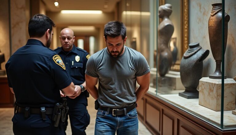 un homme a été arrêté après avoir volé plus de 600 objets dans une collection muséale, soulignant un important casse au sein du patrimoine culturel.