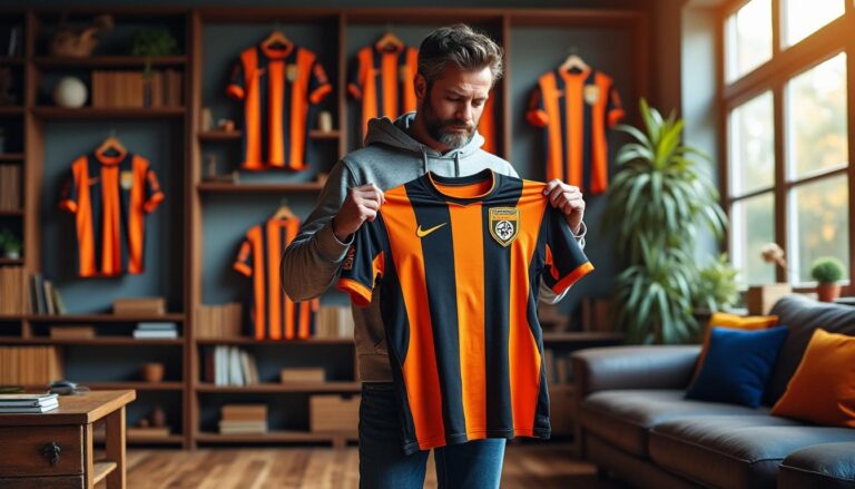 découvrez l'histoire émouvante d'un fan passionné du fc lorient qui collectionne plus de 110 maillots, considérant chacun comme un trésor précieux et un membre de sa famille.